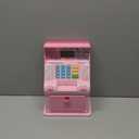 ATM Piggy Bank for KidsATM Bank Cash Coin Saving for Real Money with Debit CardCoin Recognition, Balance Calculator, Electronic Savings Safe BoxGift for Ages 6-13 Piggy Bank (Pink)