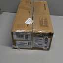 TIQLAB End Table with Charging Station, Narrow Side Table with 2 Fabric Drawers, Nightstand with LED Light, Slim Bedside Table for Bedroom, Living Room, Small Spaces, Black