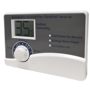 Model 60 Automatic Digital Whole House Humidifier Control Humidistat with Outdoor Temperature Sensor, Compatible with 400, 500, 600, 700 Series, 24VAC