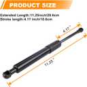 Tailgate Assist Shock for 2007-2021 Toyota Tundra, Truck Tailgate Shock Absorber Perfect Fit Factory Cable, Toyota Tundra Accessories 2007-2021, Truck Accessories, Cushioned Lowering, Black