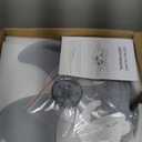 35 Ceiling Fans with Lights, Modern Low Profile Ceiling Fans with Lights and Control, Dimmable 3 Color Flush Mount LED Ceiling Fan for Bedroom, Living Room, Kitchen - White