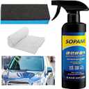 Sopami Car Coating Spray, Quick Effect Coating Agent, Car Scratch Wax Polish Spray, Oil Film Emulsion Glass Cleaner, Extremely Hydrophobic, Unmatched Slickness - Car Care Products (16.91 OZ)