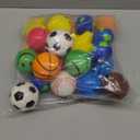 Bulk Mini Stress Balls for Kids (25 Pack) 2-3 Inch Soft Squeezable Fidget Toy Balls, Variety of Shapes & Colors, for Kids Birthday Party Favors & Goody Bag Stuffers, Game Prizes for Boys & Girls