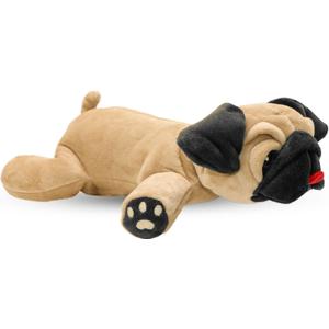 Dog Dog Pug Stuffed Animal Fawn Color Plush Toy with Squeaker