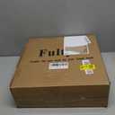 Round Side Table, Small Drink Table for Small Spaces, Modern Accent Nightstand with Solid Wood Leg for Living Room, Bedroom, Corners, and Office (Rustic Brown)