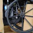 Medline Lightweight Wheelchair for Adults With Swing-Back, Desk-Length Arms, Elevating Leg Rests; 18W" x 16"D Seat