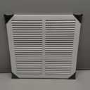 Fits 14x14 Duct Opening | Steel Return Air Grille by Handua | Vent Cover Grill for Sidewall and Ceiling | White | HVAC Cold Air Intake Grille | Outer Dimensions: 15.75"W X 15.75"
