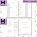 2026-2027 Monthly Planner, Jan 2026-June 2027, A4 (8.5" x 11"), 2 Year Monthly Planner, 24 month Calendar, Simple Calendar Planner Notebook Cardboard Cover, Suitable for Schools & Offices,Purple