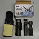 Monocular-Telescope 80x100 High Powered Monoculars High Definition for Adults High Powered with Smartphone Adapter Telescope Hunting Wildlife Bird Watching Travel Camping Hiking-Black