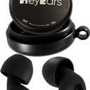 Ultra Soft Ear Plugs for Sleeping, Noise Sensitivity, Passive Noise Reduction 26dB, Most Comfortable Noise Cancelling Earplugs, Certified Hearing Protection, 8 Ear Tips - Black