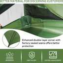 Clostnature 6 Person Lightweight Backpacking Tent, Camping Tent, Green