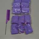 Syhood 12 Pcs Jumbo Foam Sponge Hair Rollers 1.89 Inch Soft Sleeping Curlers Flexible Large Foam Rollers and Rat Tail Comb for Hair Styling(Purple) (Purple)