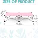 Regalo My Cot Portable Toddler Bed, Foldable Kids Travel Bed & Camping Cot, Lightweight Sleeping Cot for Toddlers, Indoor/Outdoor, 46.5 x 24 x 9.5, Pink, 48x26 Inch