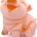 H&W Cute Pig Coin Money Bank, Shatterproof Piggy Bank, Creative Money Bank, Can Store 1000 Coins, Best Bitrthday Gift, Squint Piggy (WK7-D2)