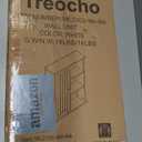 Treocho Bathroom Wall Cabinet, Medicine Cabinet with Door and 3 Open Shelves, Wall Mounted Storage Organizer for Bathroom, Kitchen, Living Room, White (6.3"D x 21.5"W x 24.02"H)