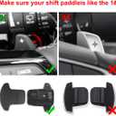 Steering Wheel Shift Paddle Extension Compatible for 2023 2024 2025 2026 Honda Civic 11th Accord CR-V Pilot Integra Accessories Paddle Shifter Extended Carbon Fiber Red