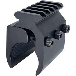 Barrel Clamp Mount Weaver Picatinny Rail Base Adapter for Flashlight Laser Sight and Magazine Tubes