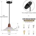 Pendant Lights Kitchen Island: Mini Chandelier Ceiling Light Fixture with Hand Blown Glass, E26 67 inch Height Adjustable Rustic Vintage Hanging Chandeliers for Dining Room Kitchen Foyer (1 Pack)