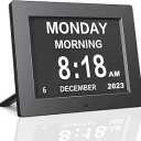 Digital Day Clock, 8 inch screen