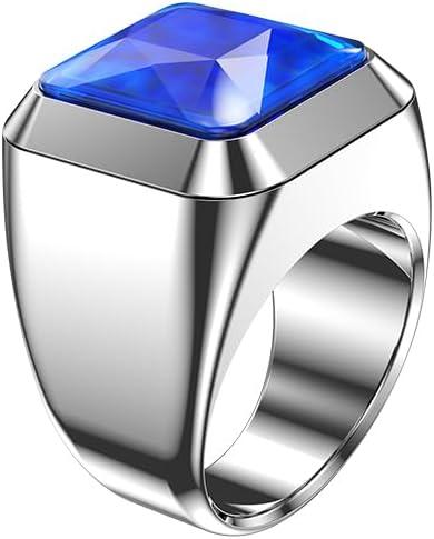 Smart Ring with Sleep Tracker, Heart Rate/Blood Pressure/Blood Oxygen Monitor, Pedometer, Exercise Meters, for iPhone & Android Size 10#, Dia 0.77 inches, Peri 2.44 inches (Silver with Blue) 