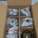 VOHO Green Candle Holder Decor for Dining Table Centerpiece, Ribbed Taper Candle Holders Versatile for Candle Sticks and Tea Lights Candles, Holiday Candlestick Holders Gifts for Friends(Set of 6)