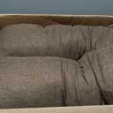 Bedsure SupportMax Orthopedic Dog Beds Large Sized Dog - Extra Thick Supportive Large Dogs Bed with Waterproof Washable Cover, L Plus Comfort Pet Sofa with Soft Sherpa and Nonskid Bottom, Brown, 38"
