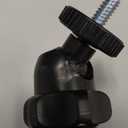 1 Pack 4W Solar Charger for Ring Spotlight & Stick Up Outdoor Cam, Black, High Efficiency, 10FT/3M Long Cable with USB-C to Ring Barrel Plug