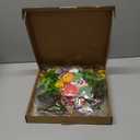 Interchangeable Seasonal Welcome Sign Front Door Decoration with 4 Seasonal Wreaths and LED Light, Rustic Round Wood Wreaths Wall Hanging Outdoor, Farmhouse Front Door Decoration Home Décor