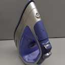Hamilton Beach Steam Iron & Vertical Steamer for Clothes with Scratch-Resistant Durathon Soleplate, 8' Retractable Cord, 3-Way Auto Shutoff, Anti-Drip, 1500 Watts, Blue