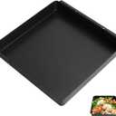 Non-Stick Griddle Plate for Ninja XSKOCTPN Woodfire OO100 Series,12 x 12 Cooking Baking Pan for Ninja Woodfire Outdoor Pizza Oven Grill Accessories, Pre-Seasoned