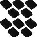 10 Pack Velvet Bracelet,Watch Pillow Jewelry Exhibition (black)