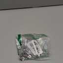 55 Pack M6 Serrated Flange Hex Nuts, M6-1mm Hexagon Flange Nuts, 304 Stainless Steel, Metric Nuts Fasteners, Locknuts Replacement Nut with Plastic Case for DIY Home Mechanism