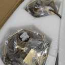 Farmhouse Bathroom Light Fixtures, 5-Light Gold Bathroom Vanity Light, Rustic Matte Antique Brass Finish with Metal Lampshade, Wall Sconces for Bedroom, Living Room, Hallway