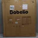 BABELIO 29-55 Inch Extra Wide Baby/Dog Gate, PressGuard P7, Metal Auto Close, Pressure Mounted Pet Door for Doorways, NO Need Tools and Drilling, with Wall Cups, White