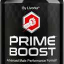 LIVORKA Prime Boost Pills - Prime Boost Supplement Pills for Men, PrimeBoost Capsules, Maximum Strength All Natural Premium Support Formula for Overall Health & Wellness, 60 Capsules for 1 Month