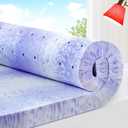 ELEMUSE 3 Inch Gel Memory Foam Mattress Topper Twin XL, Ventilated Soft Pressure Relieve Mattress Pad, Breathable Bed Topper, CertiPUR-US Certified
