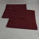 MIULEE Pack of 2 Wine Red Couch Throw Pillow Covers 20x20 Inch Soft Chenille Pillow Covers for Sofa Living Room Solid Dyed Pillow Cases