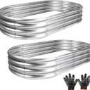 Gartist 2 pcs 4×2×1 ft Raised Garden Bed for Outdoor, Easy Assembly Galvanized Planter Box for Vegetables, Flowers & Herbs
