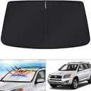 KUST Windshield Sun Shade for Toyota RAV4 2006 2007 2008 2009 2010 2011 2012 Accessories Custom Fit Sunshade Foldable Window Sun Protector Block UV Rays Keep Car Cooler