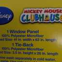 Disney Mickey Mouse Playground Pals Curtain Panel with Tie Back, Blue and Light Blue