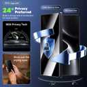 WSKEN for Samsung Galaxy S25 Ultra Privacy Screen Protector - [24 Anti-Spy] [0.02s Fingerprint Unlock] [Auto Dust Remove] [Zero Bubble] Top Durable 9H+ Tempered Glass Case Friendly, 2 Pack | 24 Anti-Spy, Auto Dust Remove, Zero Bubble, Top Durable, 9H+