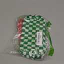 2 Pieces Makeup Bag Pouch Checkered Cosmetic Bag Pink Green, Travel Toiletry Bag Organizer Cute Makeup Brushes Storage Bag for Women (Green & Rose red)