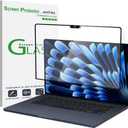 amFilm Designed for MacBook Air 15-Inch (M4 Chip/M3 Chip/M2 Chip, 2023-2025 Released) Tempered Glass Screen Protector [Zero Bubbles][9H Hardness][ Anti-Scratch][ Anti-Fingerprint], 1 Pack