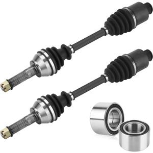 Youxmoto Rear Left/Right CV Axles & Wheel Bearing Kit Fit For Polaris Sportsman 4x4 400 450 500 EFI 800 2006 2007 2008 2009 2010 2011 2012 2013 2014; 4340 Chromoly Steel CV Axle Drive Shaft