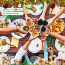 180 PCS Christmas Plastic Silverware Set Red/Green/Gold Disposable Utensils Heavy Duty Cutlery Disposable Utensils 60 of each Forks, Knives, Spoons for Party Decoration Supplies