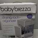 Baby Brezza Covered Drying Rack & Countertop Organizer - Vertical Bottle Storage with Lid - Fits Large 8 Bottle Capacity Plus Accessories to Keep Items Tidy