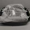 KITESSENSU Nonstick Turkey Roasting Pan with Rack 17 x 14 inch - Large Chicken Roaster Pan for Oven - Wider Handles & Heavy Duty Construction - Suitable for 24lb Turkey, Gray