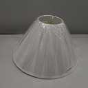 Aspen Creative 32206A, Empire Spider Lamp Shade, White, 6" Top x 19" Bottom x 12" Slant Height