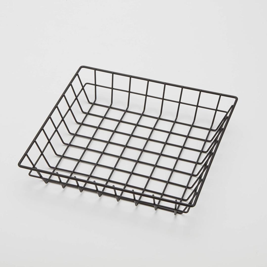 American Metalcraft SQGB10 Square Wire Grid Basket, Black, 10-Inches