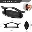 2 x 4-Pack Self-Stick Instant Cabinet Drawer Handles Pulls - Self-Adhesive Pull Handles Helper for Kitchen, Window, Sliding Closet, Bathroom, Mirror Door (White)